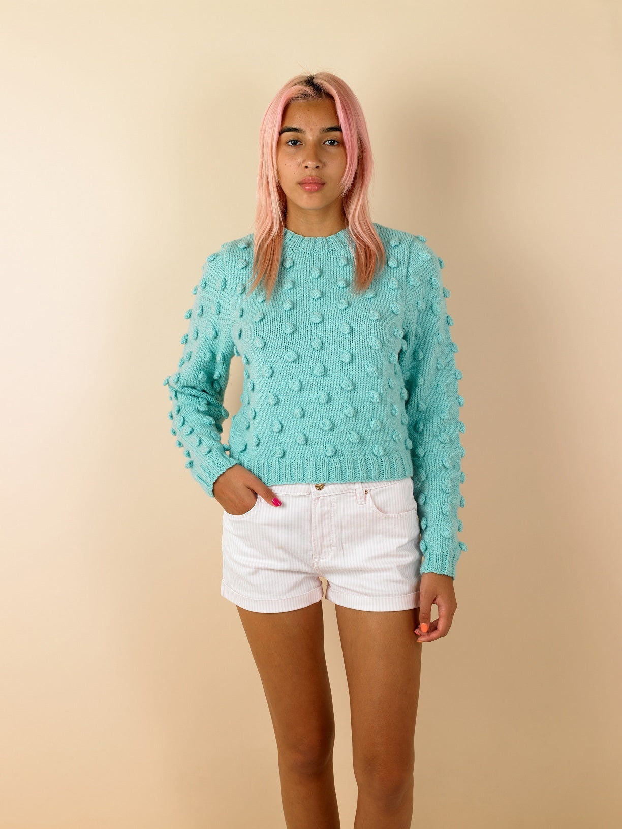 Paintbox Yarns Bubblegum Bobble Jumper Knitting Pattern