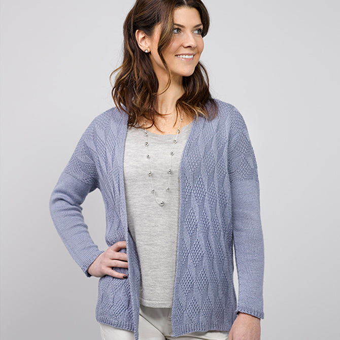 Valley Yarns Neves Cardigan Knitting Pattern