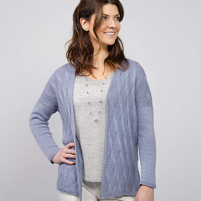 Valley Yarns Neves Cardigan Knitting Pattern