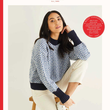 Sirdar All-Over Fair Isle Sweater in Cashmere Merino Silk DK