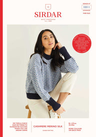 Sirdar All-Over Fair Isle Sweater in Cashmere Merino Silk DK