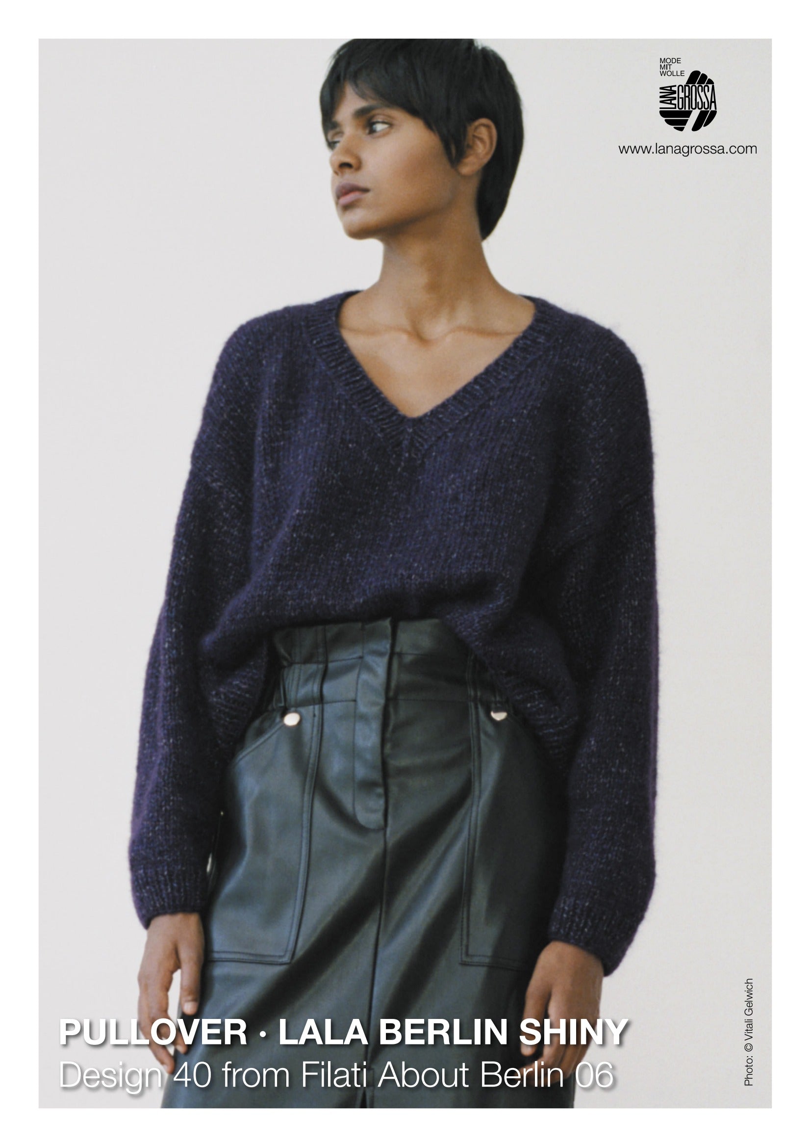 Lana Grossa 40 Pullover Jumper Knitting Pattern
