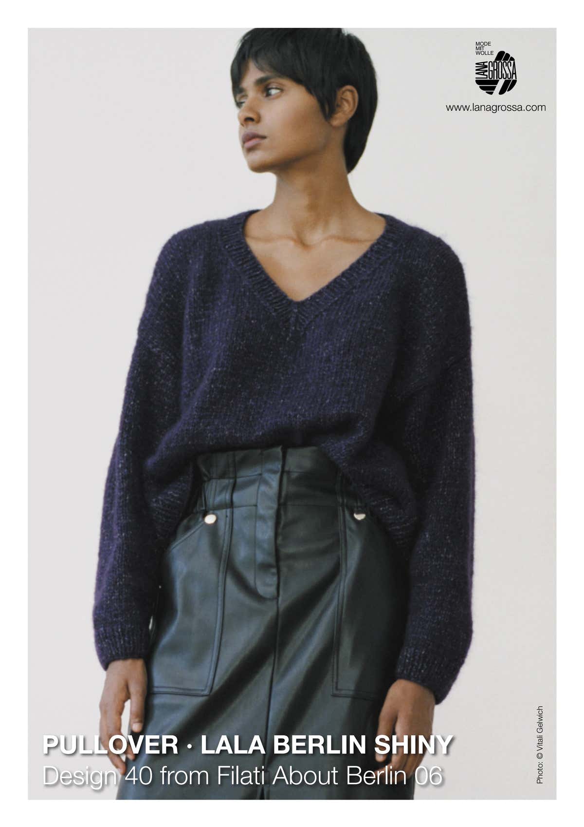 Lana Grossa 40 Pullover Jumper Knitting Pattern