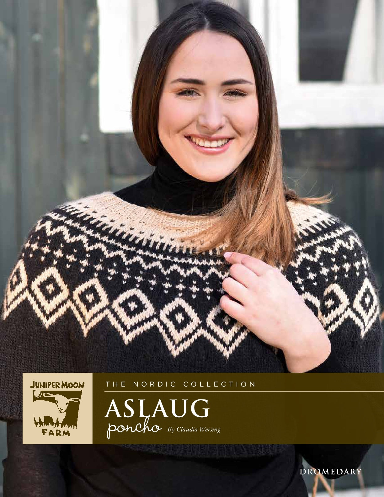 Aslaug Poncho Cape Knitting Pattern