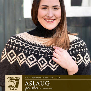 Aslaug Poncho Cape Knitting Pattern