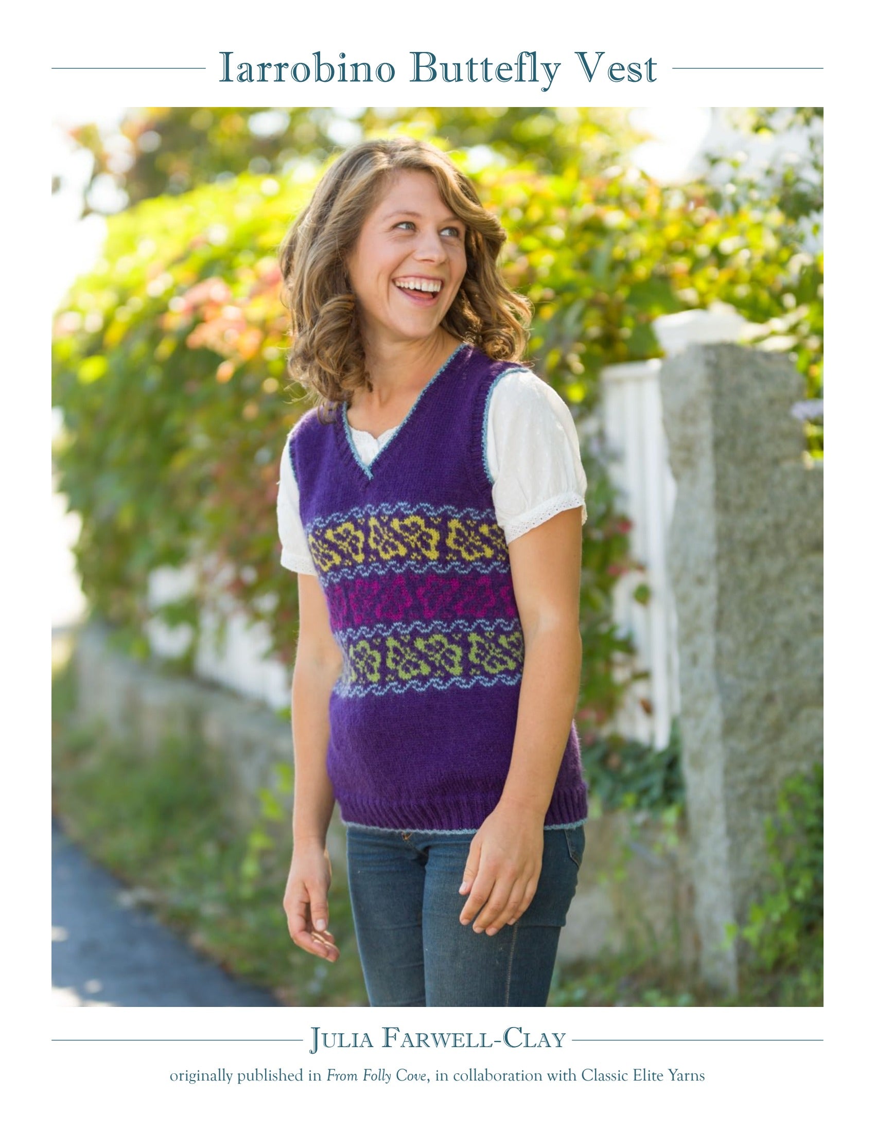 Classic Elite Yarns Viewpoints From Folly Cove - Iarrobino Butterfly Vest