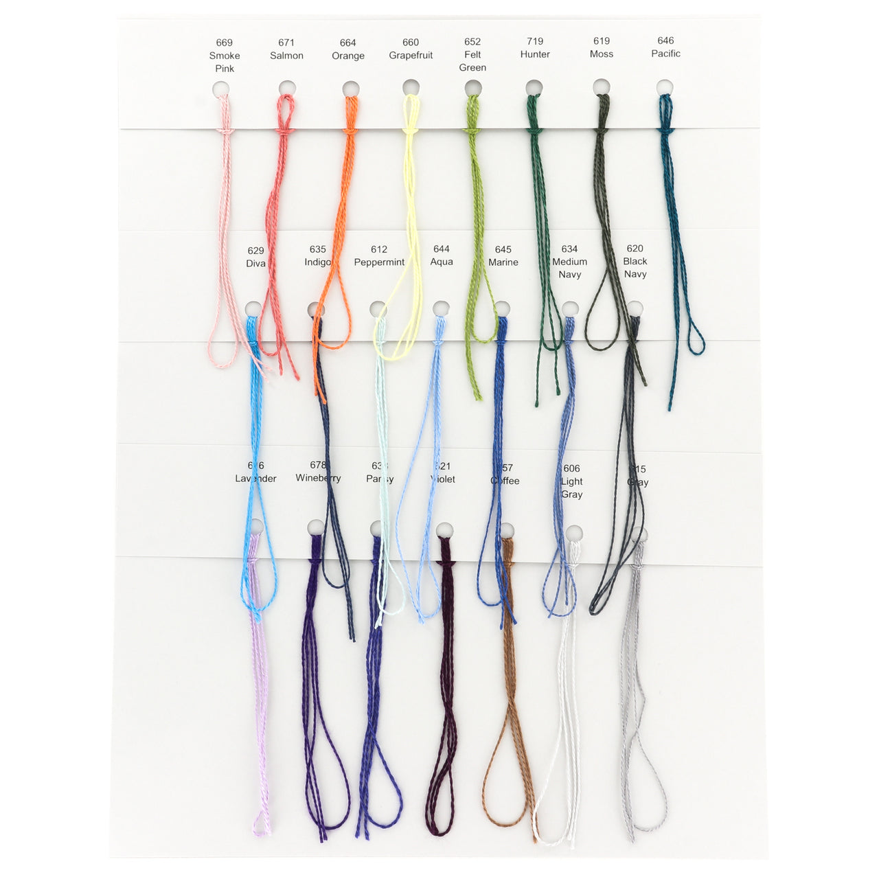 Valley Yarns Color Cards