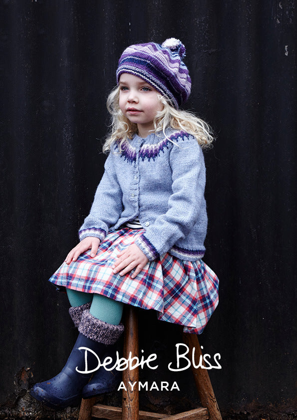 Debbie Bliss Agnes Cardigan & Beret Knitting Pattern