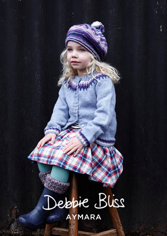 Debbie Bliss Agnes Cardigan & Beret Knitting Pattern