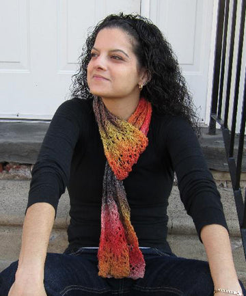 Knit Scarf in Plymouth Kudo - F352 - PDF