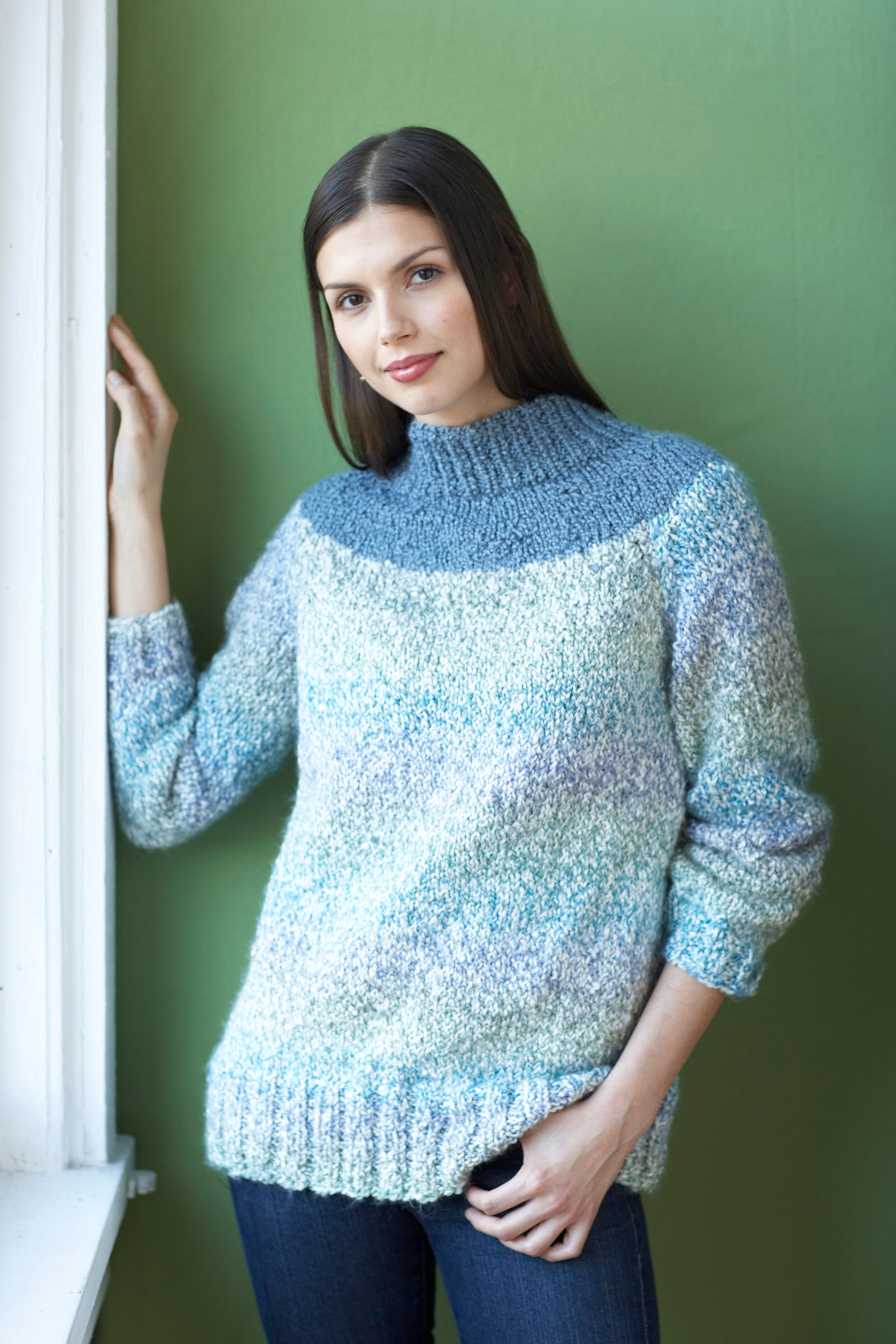 Classic Yoke Pullover Jumper Knitting Pattern