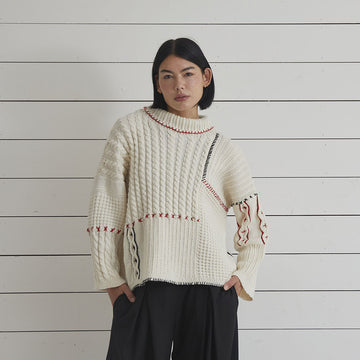 Debbie Bliss Alina Cable Sweater PDF