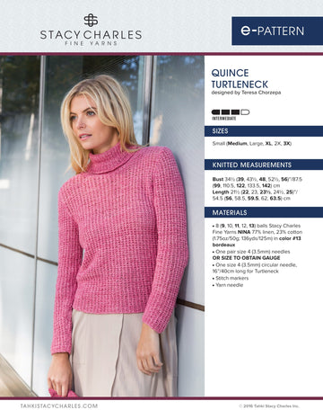 Stacy Charles Fine Yarns Quince Turtleneck PDF