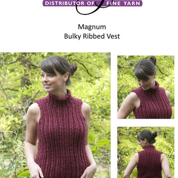Bulky Ribbed Vest Waistcoat Knitting Pattern