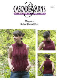 Bulky Ribbed Vest Waistcoat Knitting Pattern