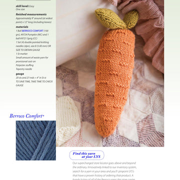 Berroco Carrot Toy Knitting Pattern
