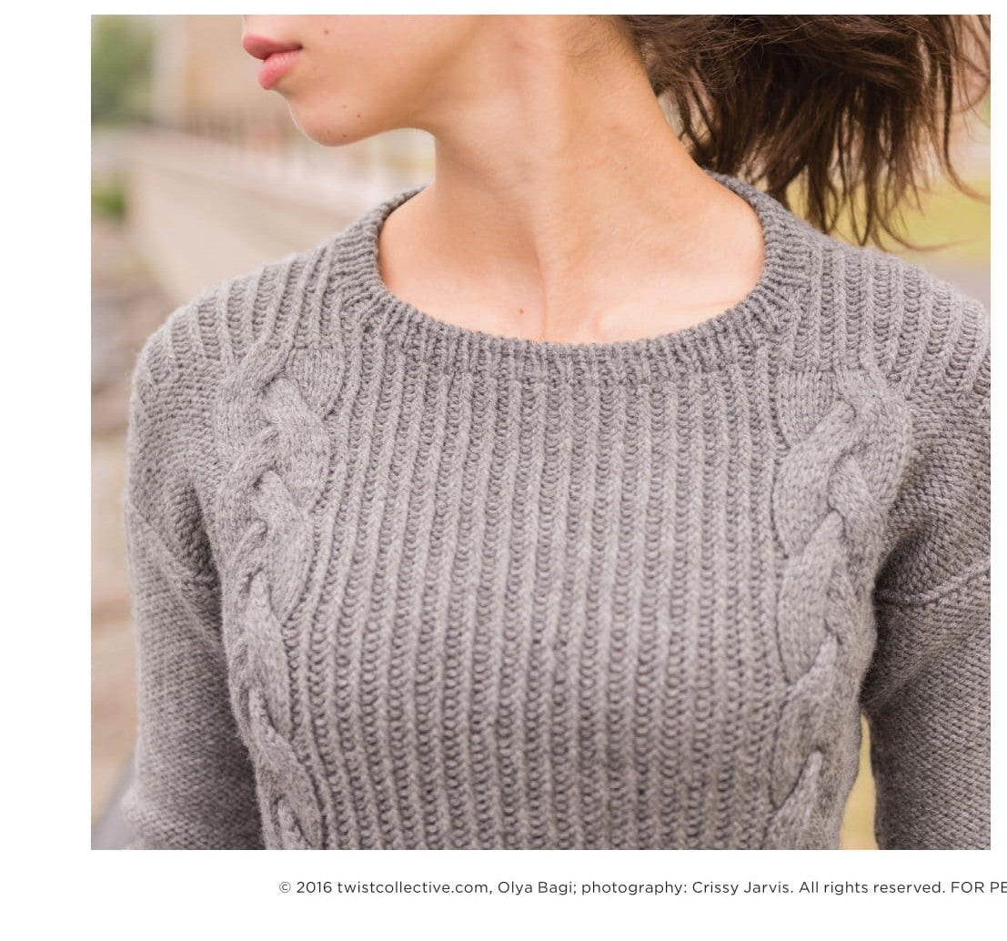 Twist Collective Byway Jumper Knitting Pattern