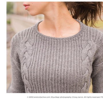 Twist Collective Byway Jumper Knitting Pattern