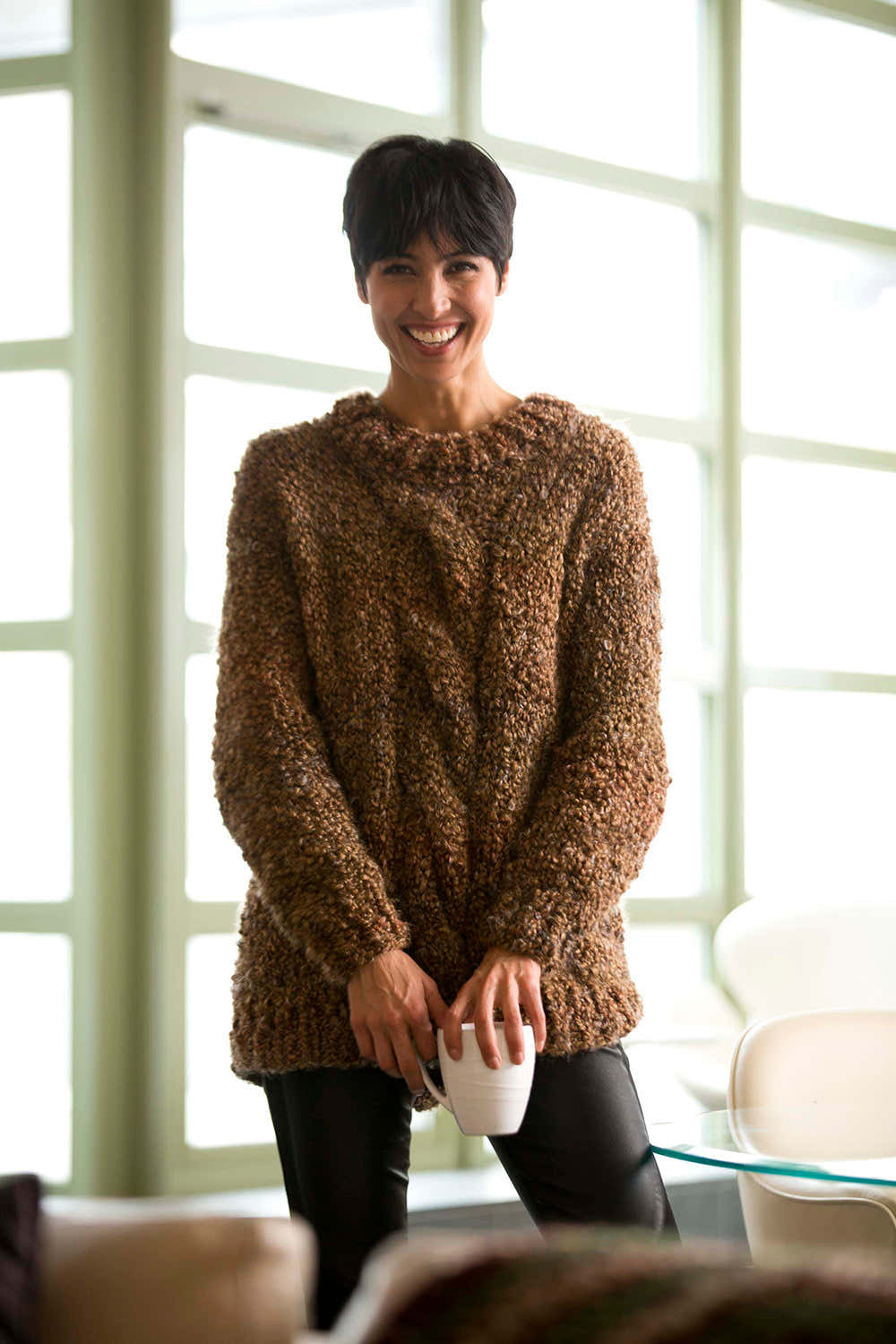 Cozy Textured Pullover Jumper Knitting Pattern