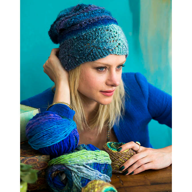 Noro Leaf Band Hat Knitting Pattern