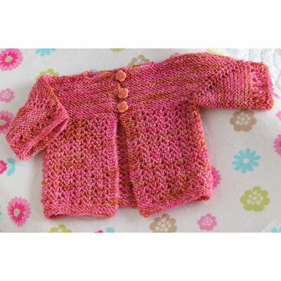 Valley Yarns Dianthus Baby Cardigan Knitting Pattern