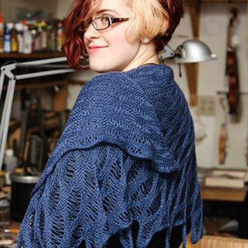 Valley Yarns 40th Anniversary Mixed Tide Shawl Knitting Pattern