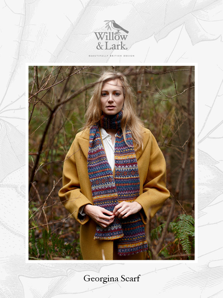 Willow & Lark Georgina Scarf Knitting Pattern