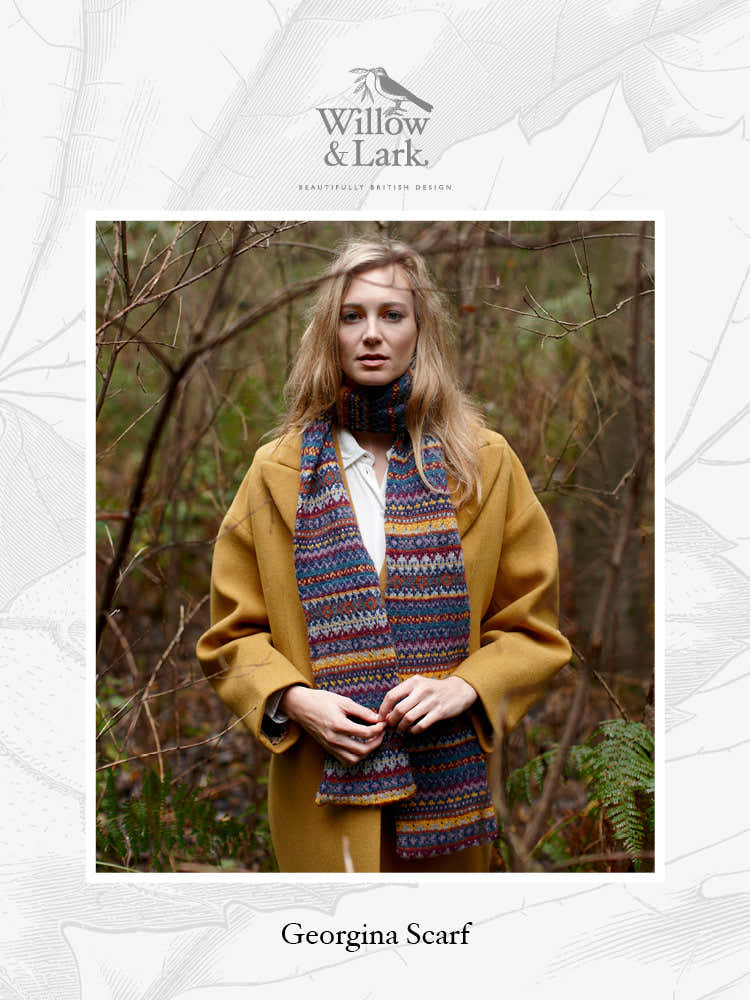 Willow & Lark Georgina Scarf Knitting Pattern