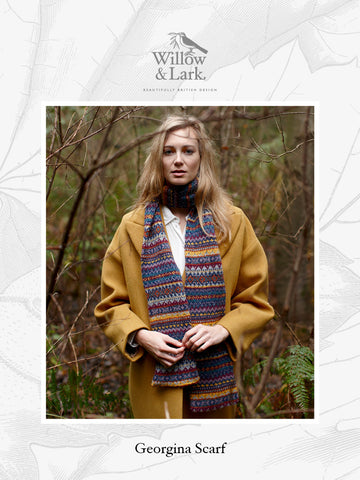 Willow & Lark Georgina Scarf Knitting Pattern