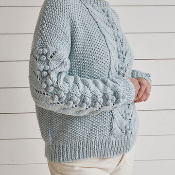 Debbie Bliss Lace With Bobble Sweater Knitting Pattern