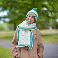 Valley Yarns Delmare Hat and Scarf Knitting Pattern