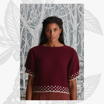 Willow & Lark Florence Frill Short Sleeve Jumper Knitting