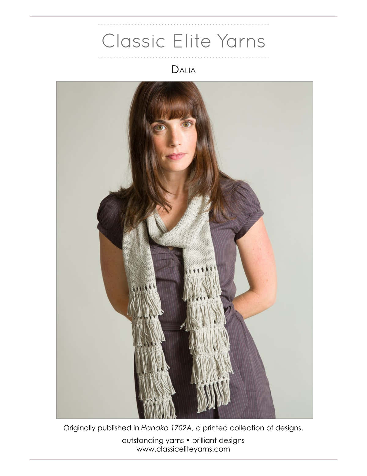 Classic Elite Yarns Dalia Scarf Knitting Pattern