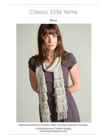 Classic Elite Yarns Dalia Scarf Knitting Pattern