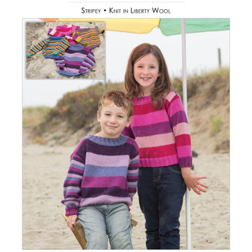 Classic Elite Yarns Stripey Jumper Knitting Pattern