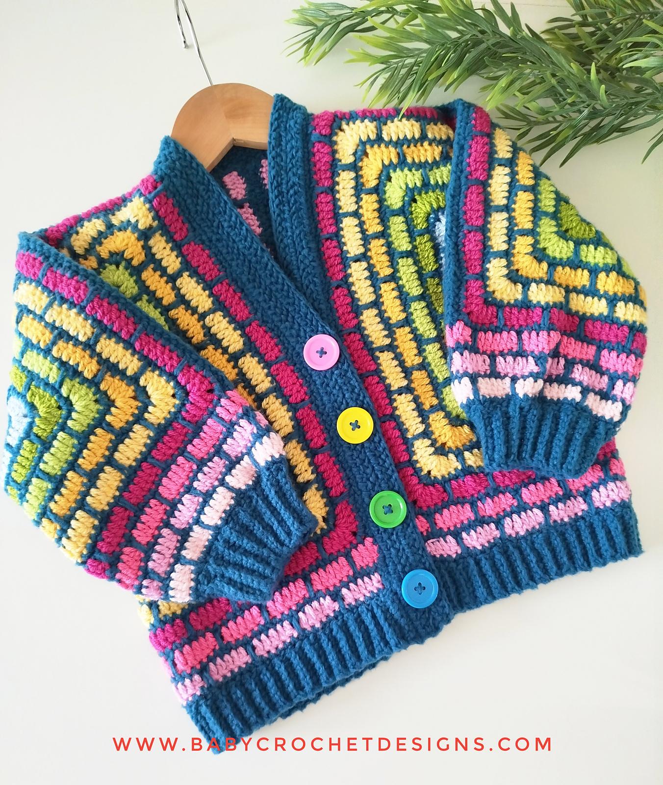 Stained Glass Hexagon Cardigan