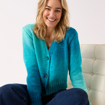 Sirdar V Nice V Neck Cardigan Knitting Pattern
