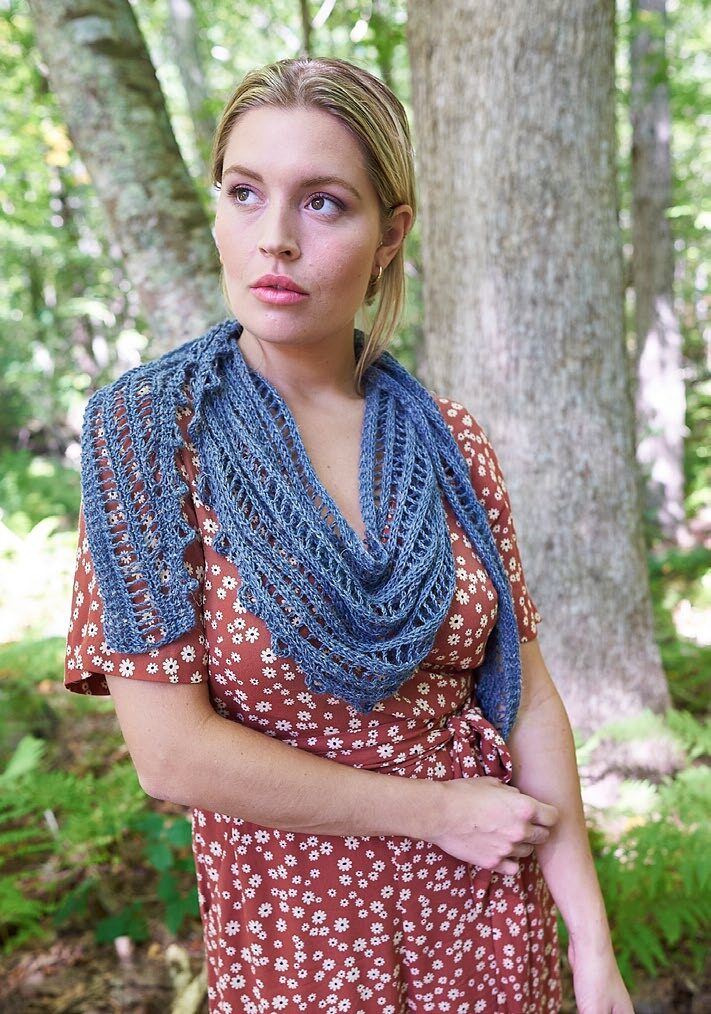 Keris Shawl Scarf Knitting Pattern