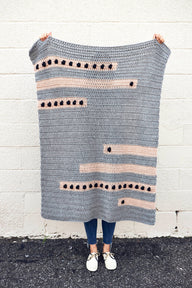 Dot to Dot Lapghan Blanket Crochet Pattern
