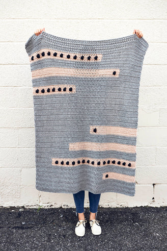 Dot to Dot Lapghan Blanket Crochet Pattern