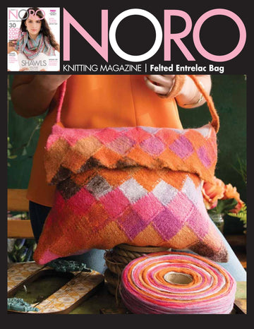 Noro Felted Entrelac Bag Knitting Pattern