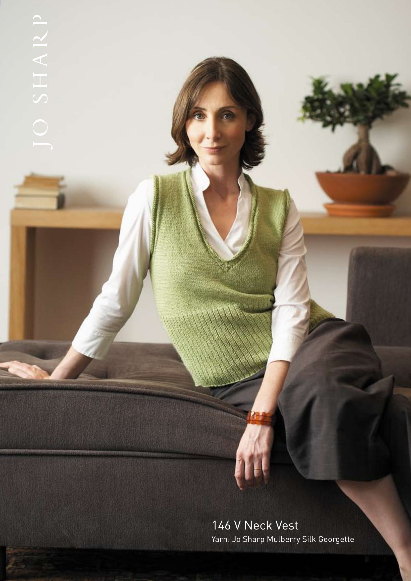 Jo Sharp V-Neck Vest Knitting Pattern