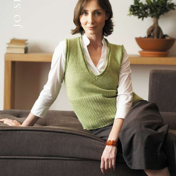 Jo Sharp V-Neck Vest Knitting Pattern