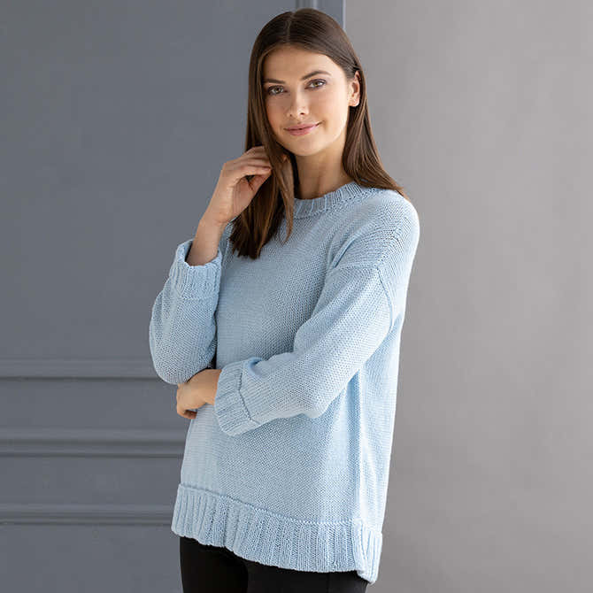 String Heather Pullover Jumper Knitting Pattern