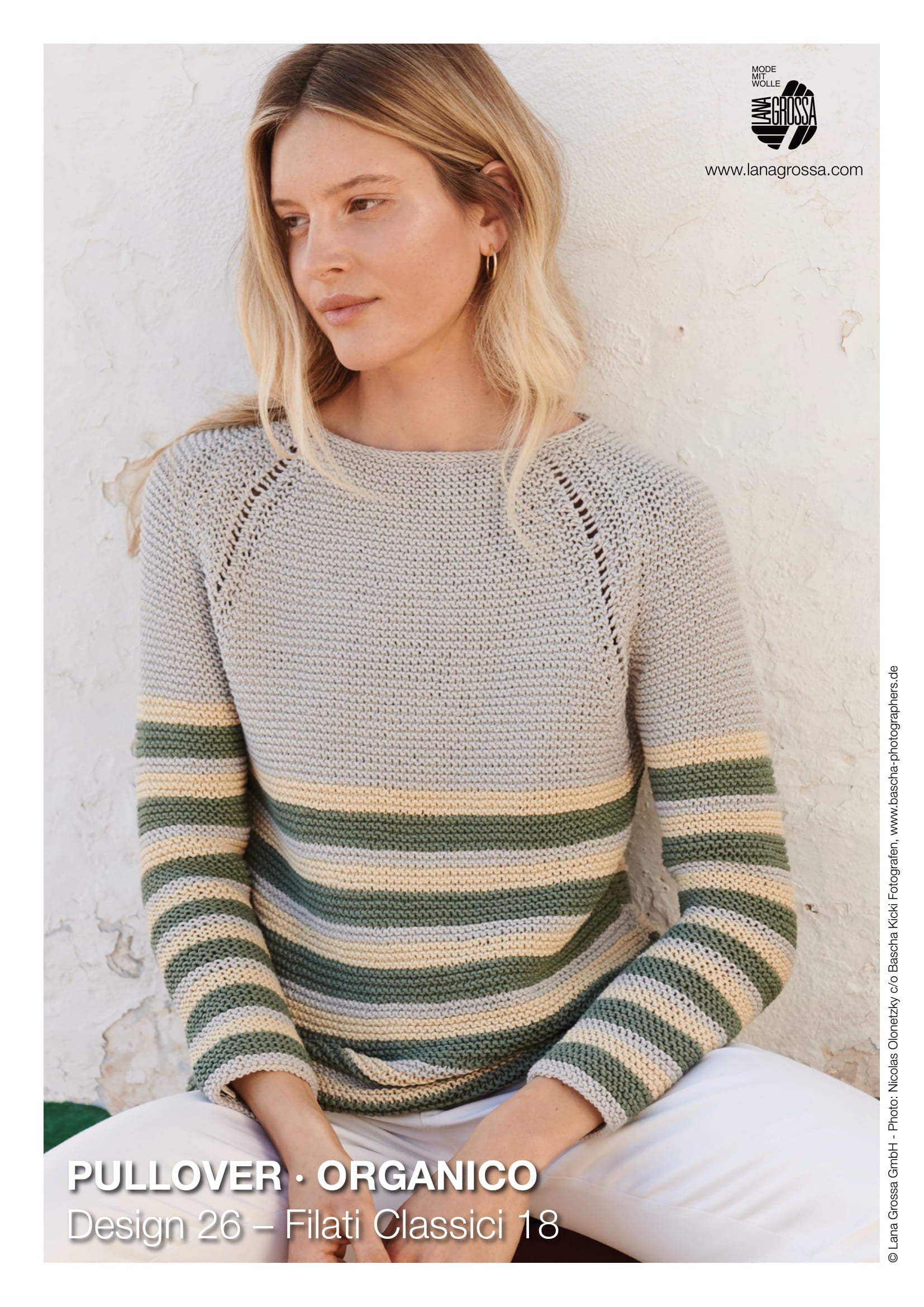Lana Grossa 26 Pullover Jumper Knitting Pattern