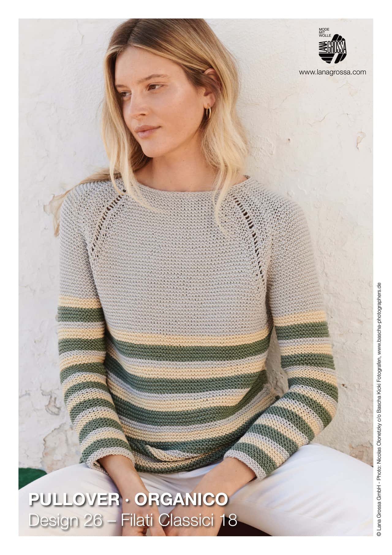Lana Grossa 26 Pullover Jumper Knitting Pattern