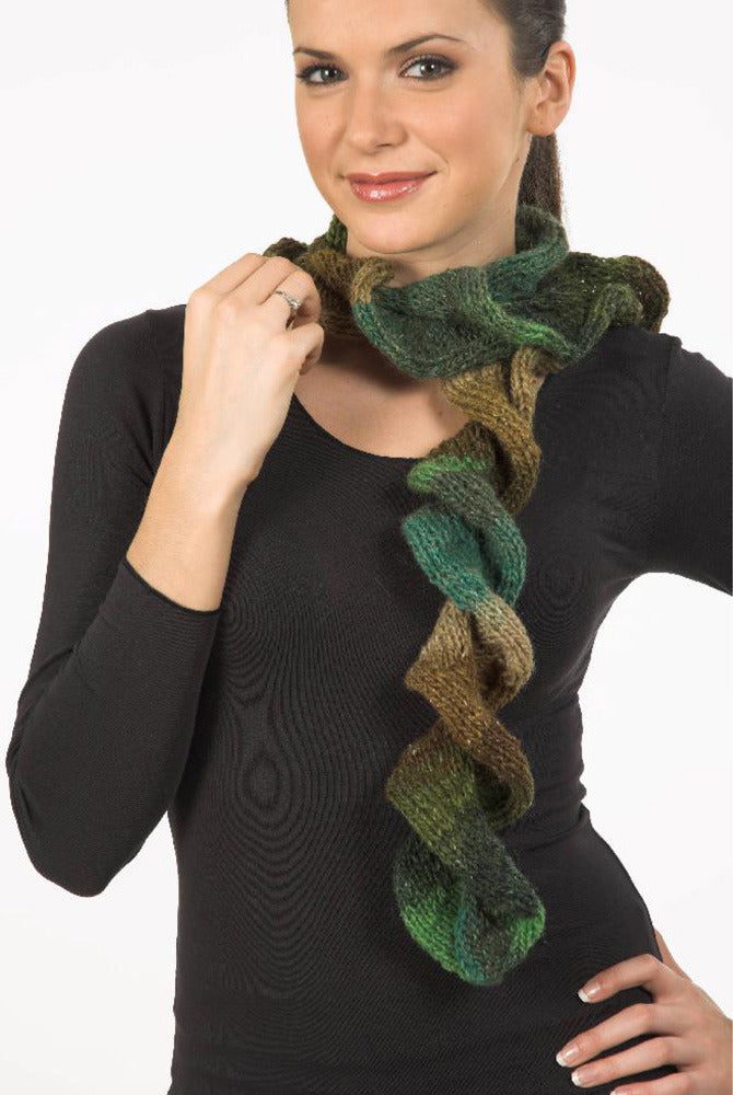 Ruffled Scarf Knitting Pattern