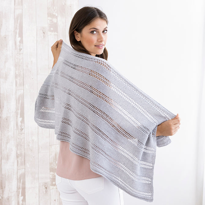 String Melanie Shawl Wrap Knitting Pattern
