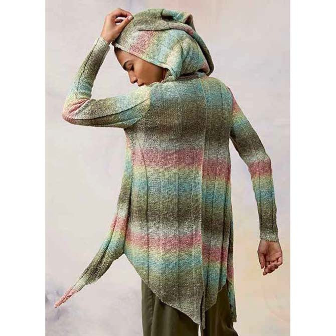 Lang Jacket with Hood Cardigan Knitting Pattern