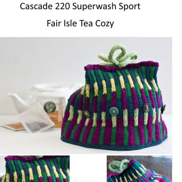 Fair Isle Tea Cozy Knitting Pattern